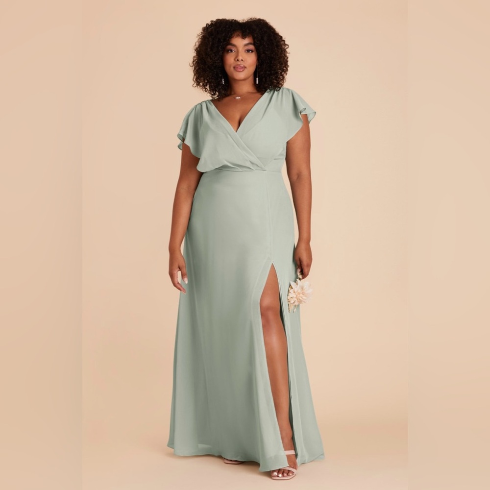 Birdy Grey Violet Chiffon Dress - Sage